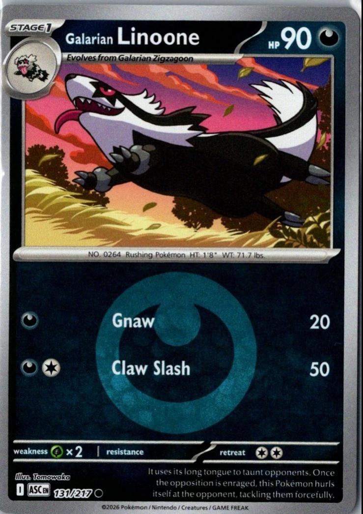 Ascended Heroes Galarian Linoone [Energy] Pokémon card